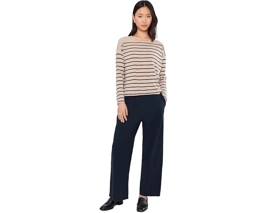 Брюки Eileen Fisher из окрашенного в готовом виде велюра с широкими штанинами