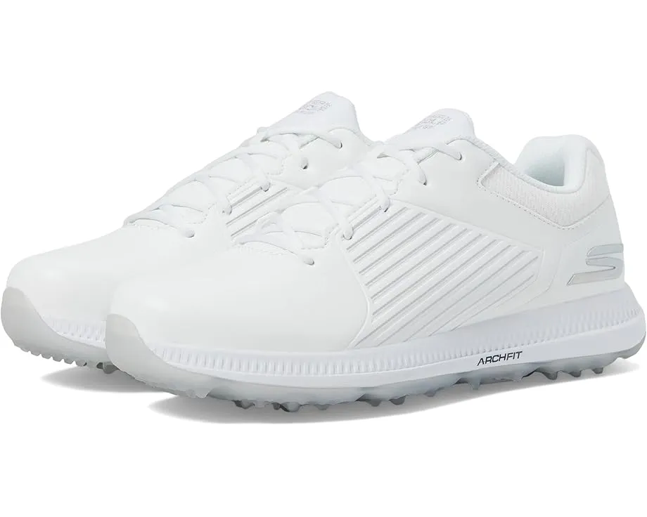 Skechers кроссовки для гольфа Go Golf Elite 5-GF белые с серебром