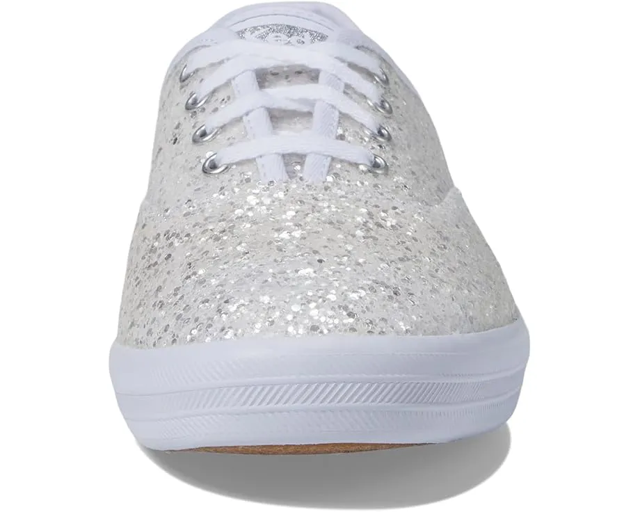 Кроссовки Keds Champion Glitter Lace Up с блестящим верхом и стелькой Softerra