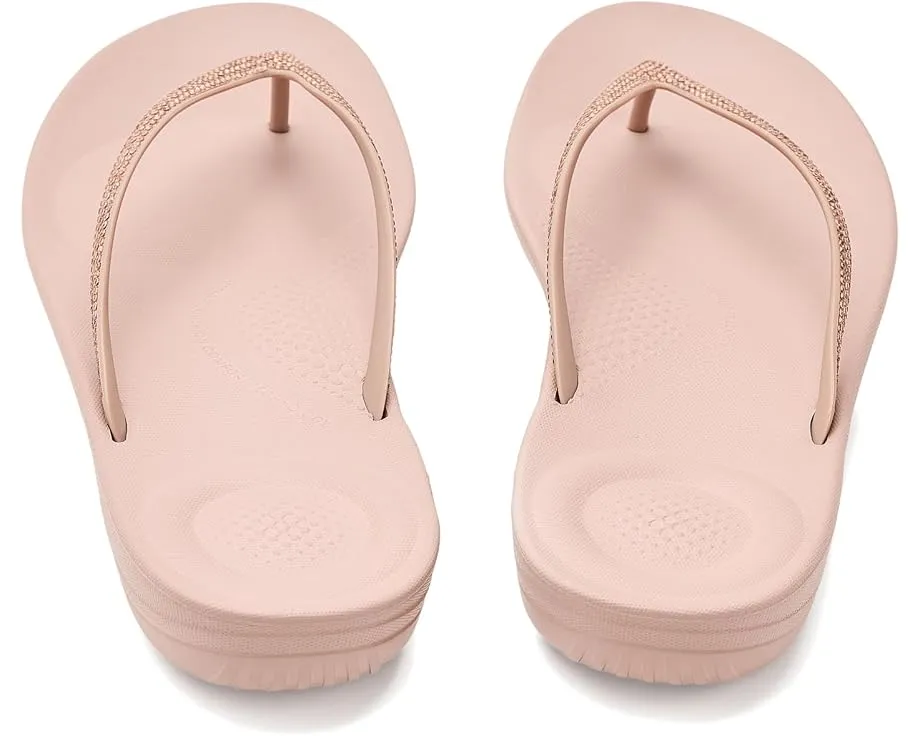 FitFlop шлепанцы Iqushion Sparkle с кристаллами и технологией амортизации