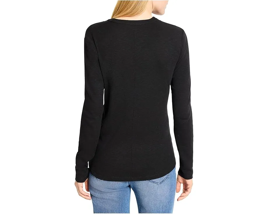 Лонгслив NIC+ZOE в стиле хенли из хлопка и модала