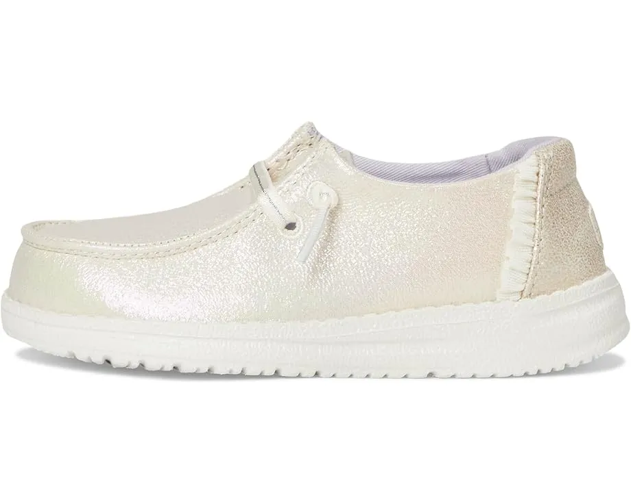 Детские слипоны Hey Dude Kids Wendy Dazzling с блестками и технологией Flex & Fold