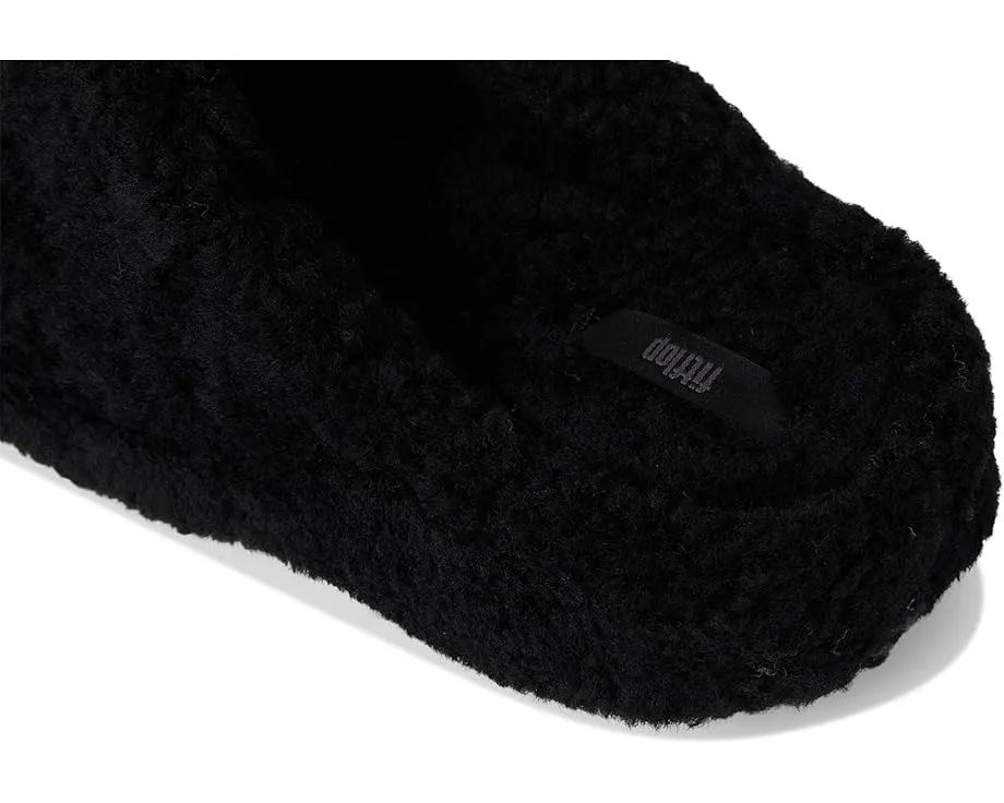 Тапочки-клоги Shuv Curly-Shearling из овчины с подошвой Microwobbleboard FitFlop