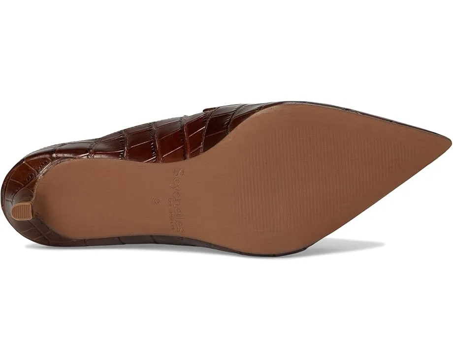 Мюли Seychelles Stunner из кожи под крокодила с пенни-лофер деталями