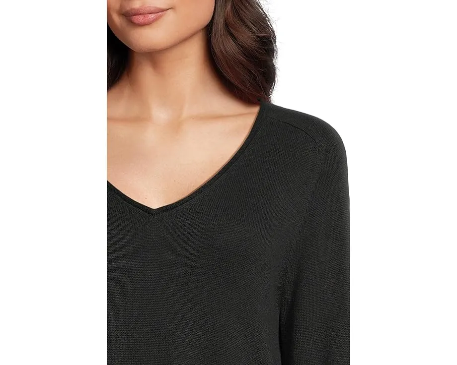 Свитер EILEEN FISHER из перуанского хлопка с V-образным вырезом