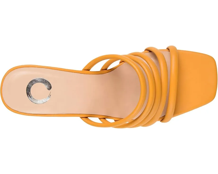 Босоножки Rizie Wedge от Journee Collection на платформе с трубчатыми ремешками