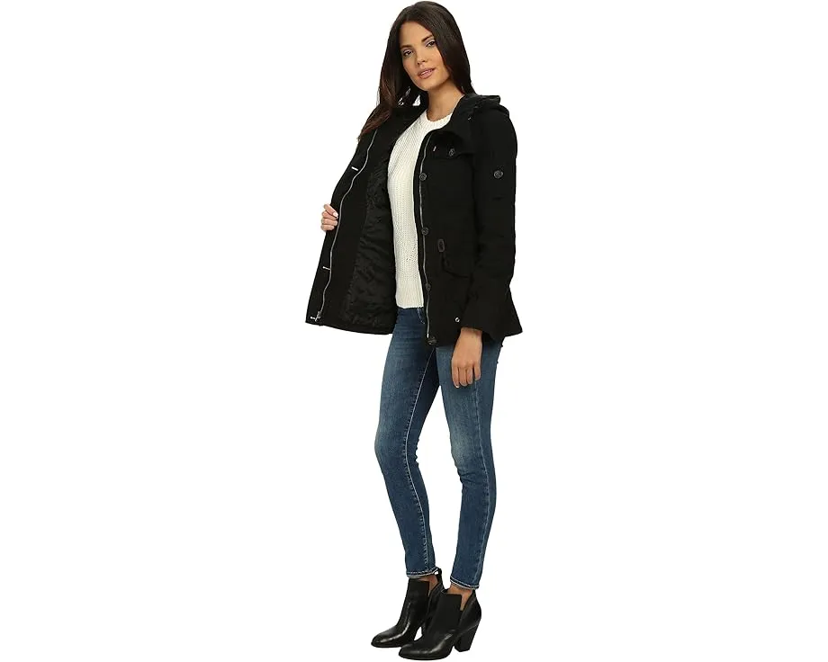 Куртка Levi's Washed Cotton Military с капюшоном и четырьмя карманами