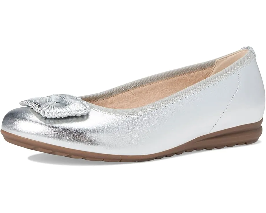 Балетки Gabor 62.623 из кожи на плоской подошве с резиновой подметкой