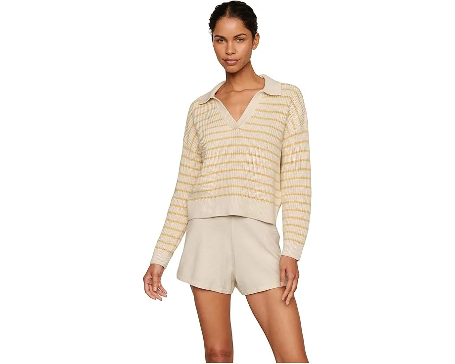 Шорты Eberjey Fine Gauge из хлопка и ацетата с высокой талией