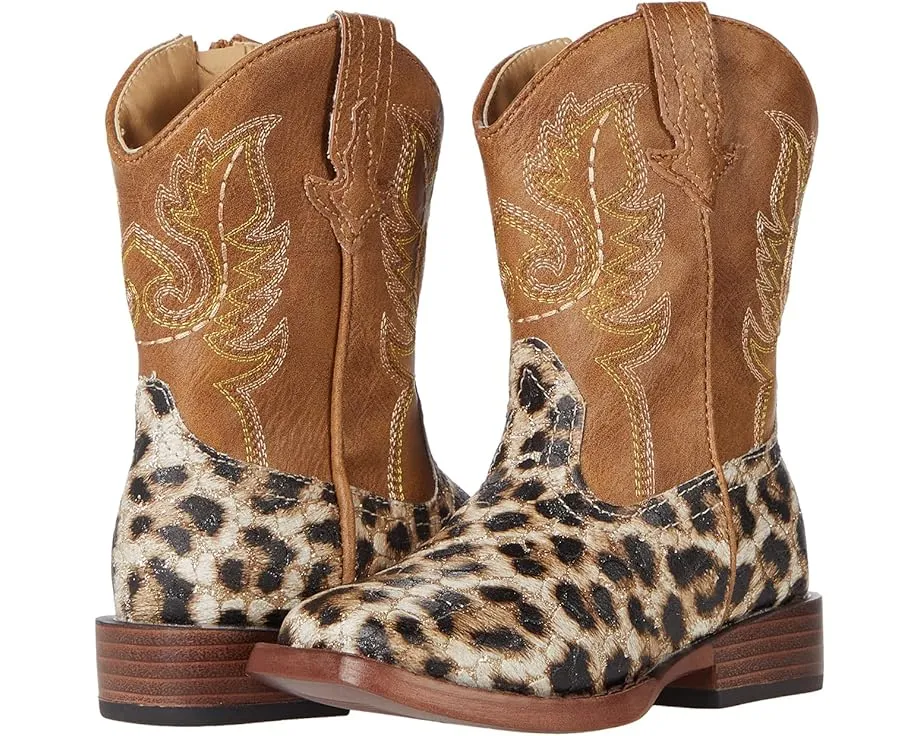 Детские сапоги Roper Kids Cowbaby Glitter Leopard с блестками