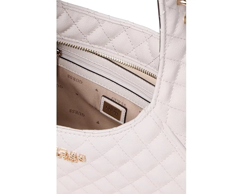 Сумка-хобо Atabey из стеганой экокожи с защитными ножками GUESS