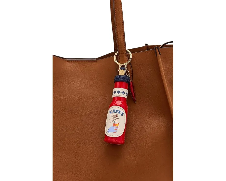 Брелок для сумки Charmed Embellished Pu Hot Sauce в виде соуса от Kate Spade New York