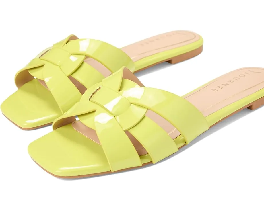 Сандалии Journee Collection Arrina с плоской подошвой и веганской кожей