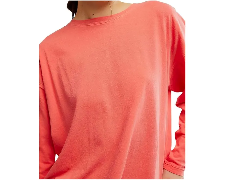 Футболка Free People Nina с длинными рукавами и круглым вырезом