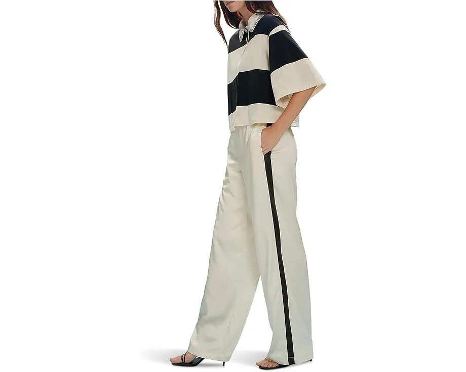 Полированная поло Embellished с декоративной отделкой и укороченным кроем Sanctuary