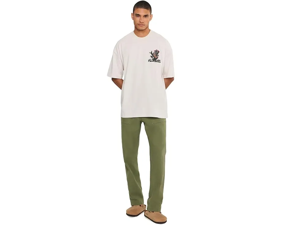 Футболка с коротким рукавом Cacti Short Sleeve Crew AllSaints с круглым вырезом