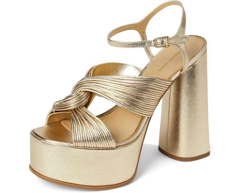 Сандалии Alessia на высокой платформе с ремешками и обернутым каблуком