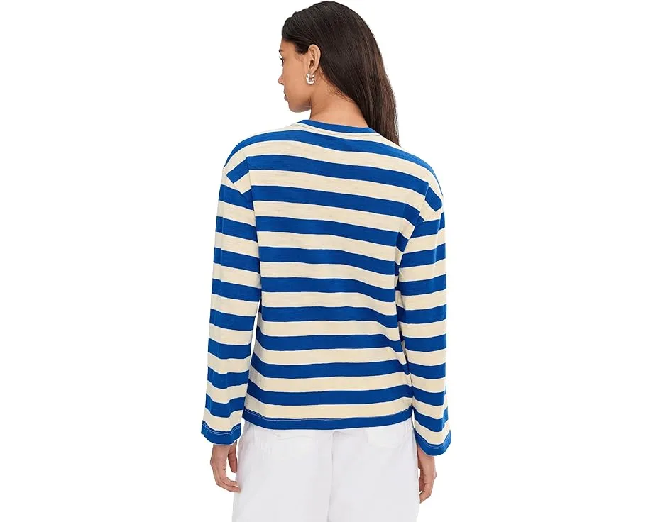 Длинная футболка Faherty Sunwashed Slub Long Sleeve Retro с эффектом поношенности