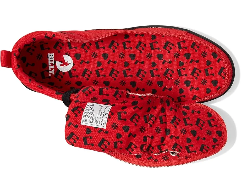 Высокие кроссовки BILLY CS High Top с молнией по периметру и шрифтом Брайля на подошве