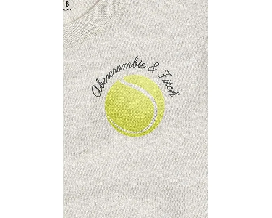 Футболка Tennis Oversized Tee от abercrombie kids для детей с увеличенным кроем