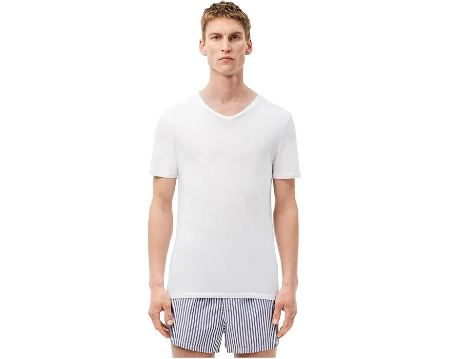 Lacoste Футболка с V-образным вырезом 3 шт из чистого хлопка