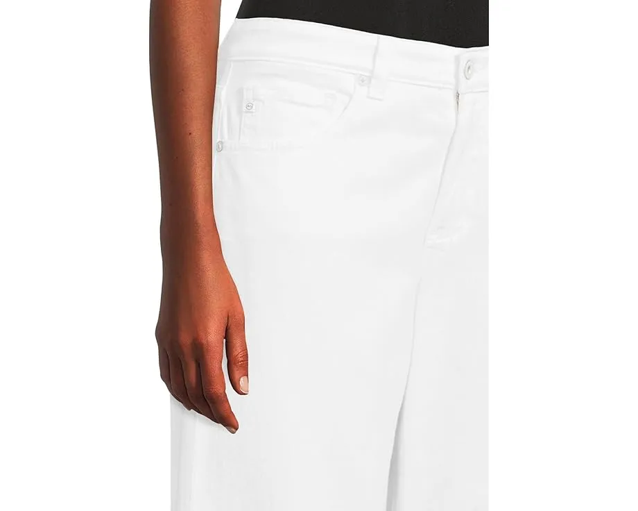 Белые джинсы AG Jeans Adria с низкой посадкой и мешковатым кроем