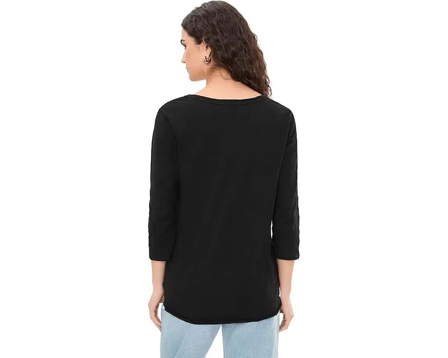 Футболка Mod-o-doc с V-образным вырезом и асимметричным подолом