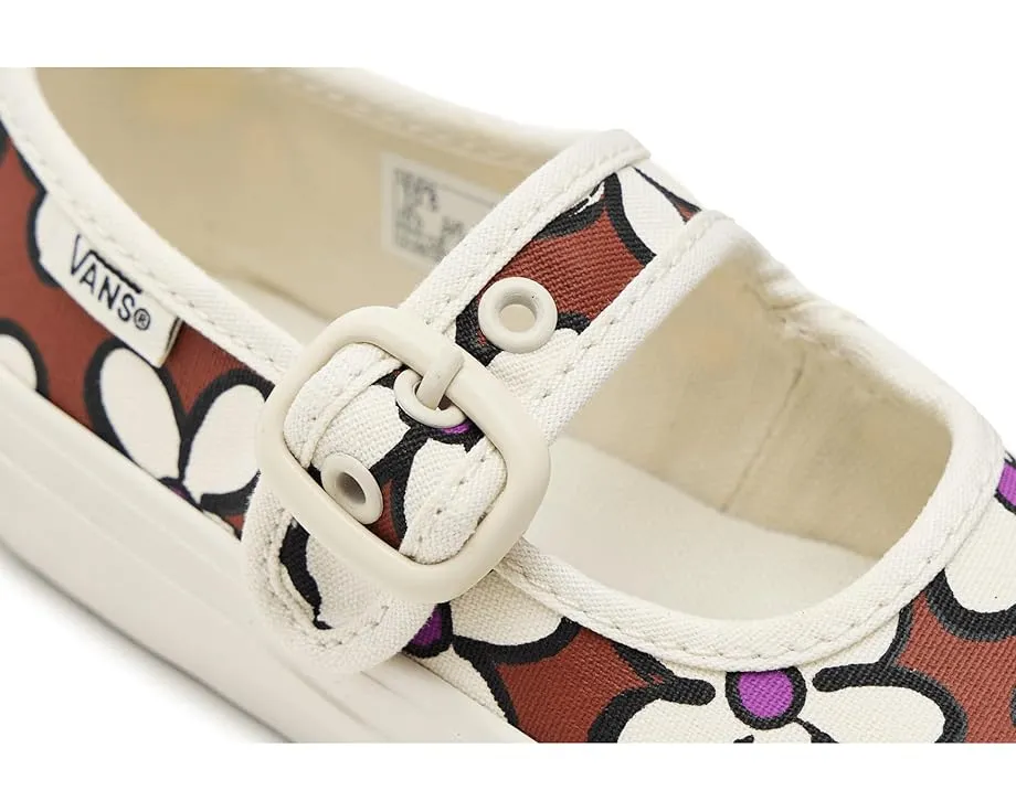 Детские туфли Mary Jane от Vans с классическим силуэтом и холщовым верхом