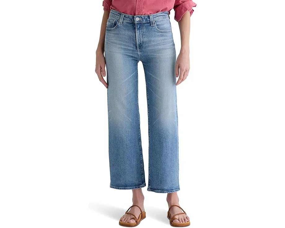 Джинсы AG Jeans Saige с завышенной талией и широкими штанинами в цвете Helios