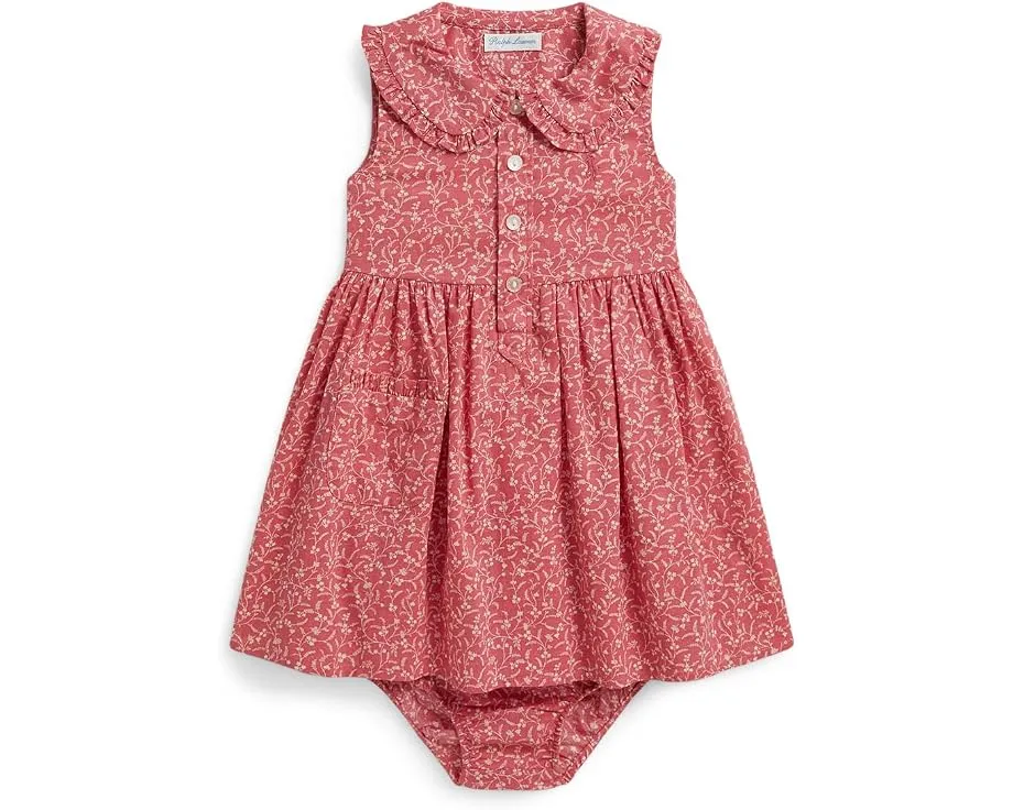 Хлопковое платье с цветочным принтом и шорты Polo Ralph Lauren для малышей