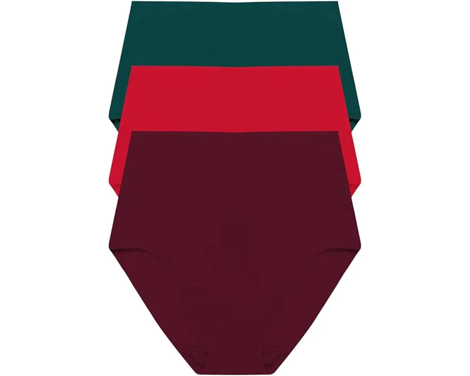 Трусики Bliss Bare Cotton High Waist 3 шт с высокой посадкой и полным покрытием