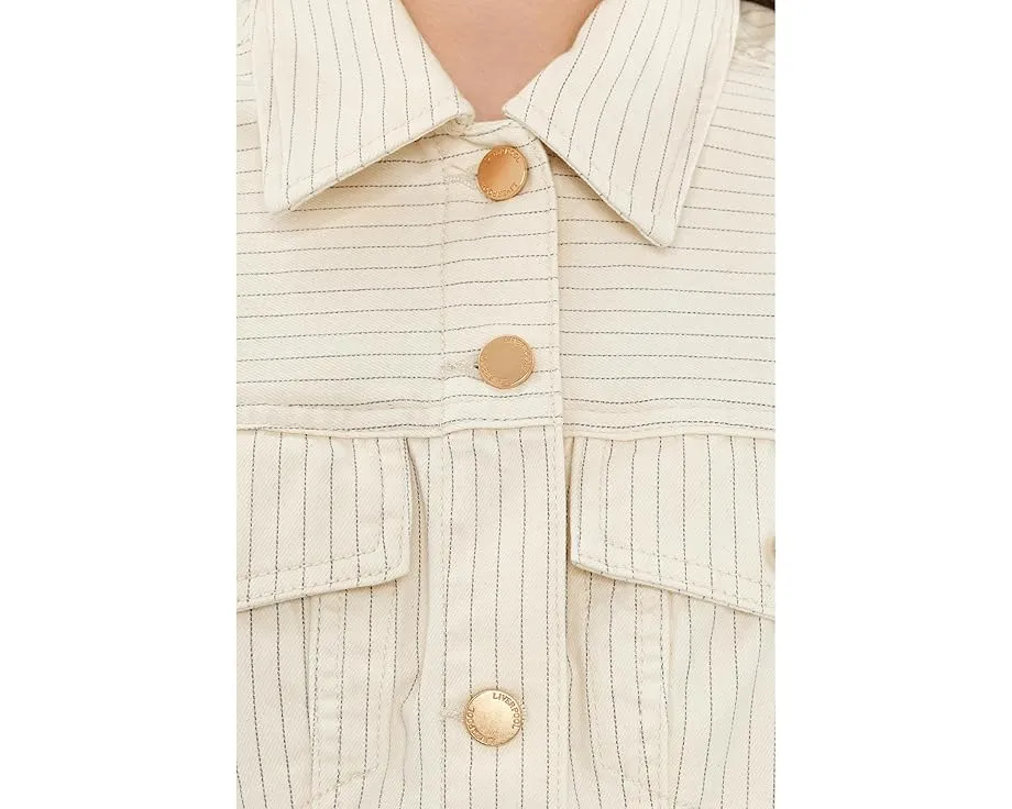 Джинсовая куртка Liverpool Los Angeles в стиле тракер с клешом