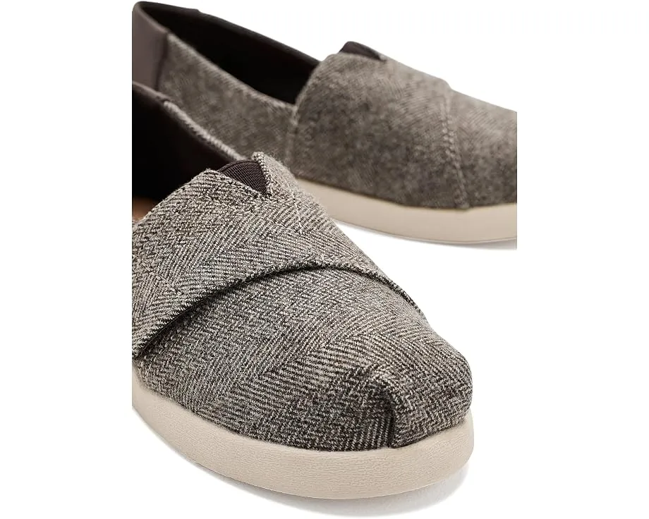 TOMS Alpargata для малышей с квадратным носком темно-коричневый