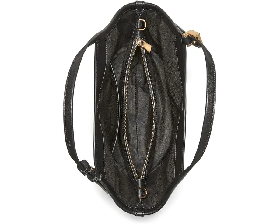 Kate Spade New York Маленькая сумка-тоут Deco из мелкозернистой кожи в форме тюльпана