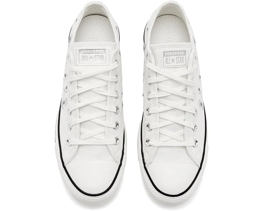 Кеды Chuck Taylor All Star Lift Platform Sequin Flowers низкие Converse с пайетками и цветами
