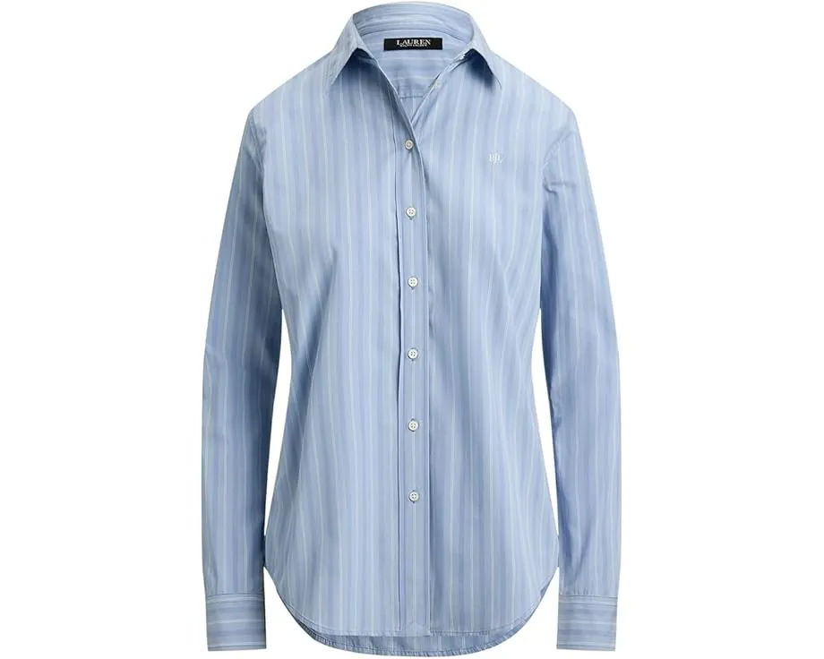 Рубашка Lauren Ralph Lauren Petite классического кроя в полоску