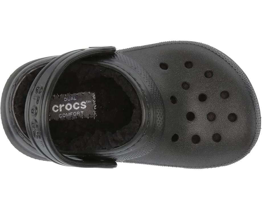 Классические кроксы Crocs с подкладкой для малышей на регулируемом ремешке