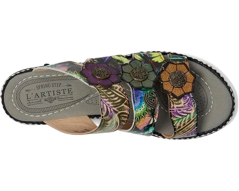 L'Artiste by Spring Step Сандалии Naomi-Monarch с принтом бабочек и клиновидным каблуком
