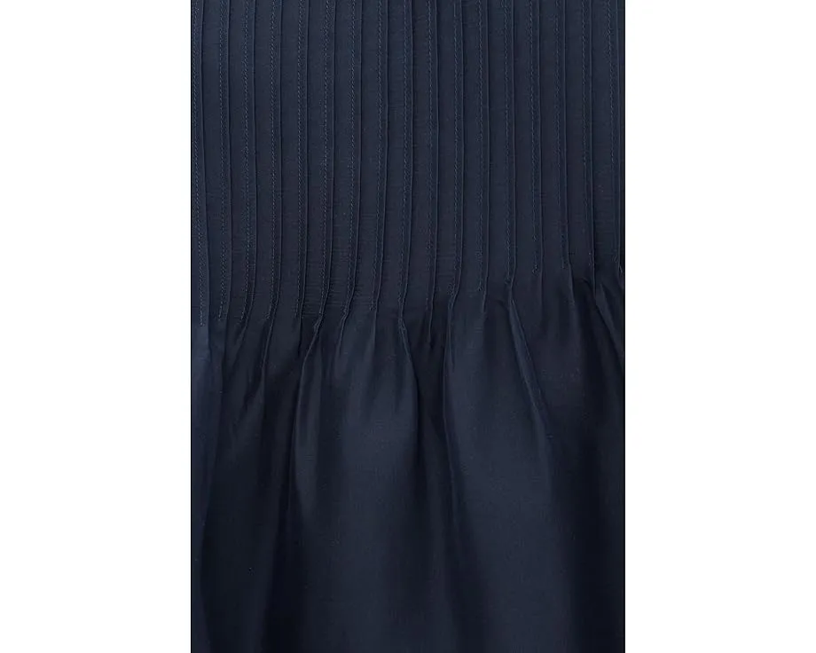 Топ Eileen Fisher из плиссированного шелка с вырезом лодочкой