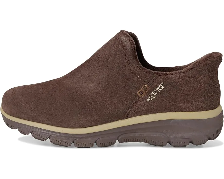 Ботильоны SKECHERS Easy Going Modern Hour Suede Hands Free Slip-ins с меховой подкладкой