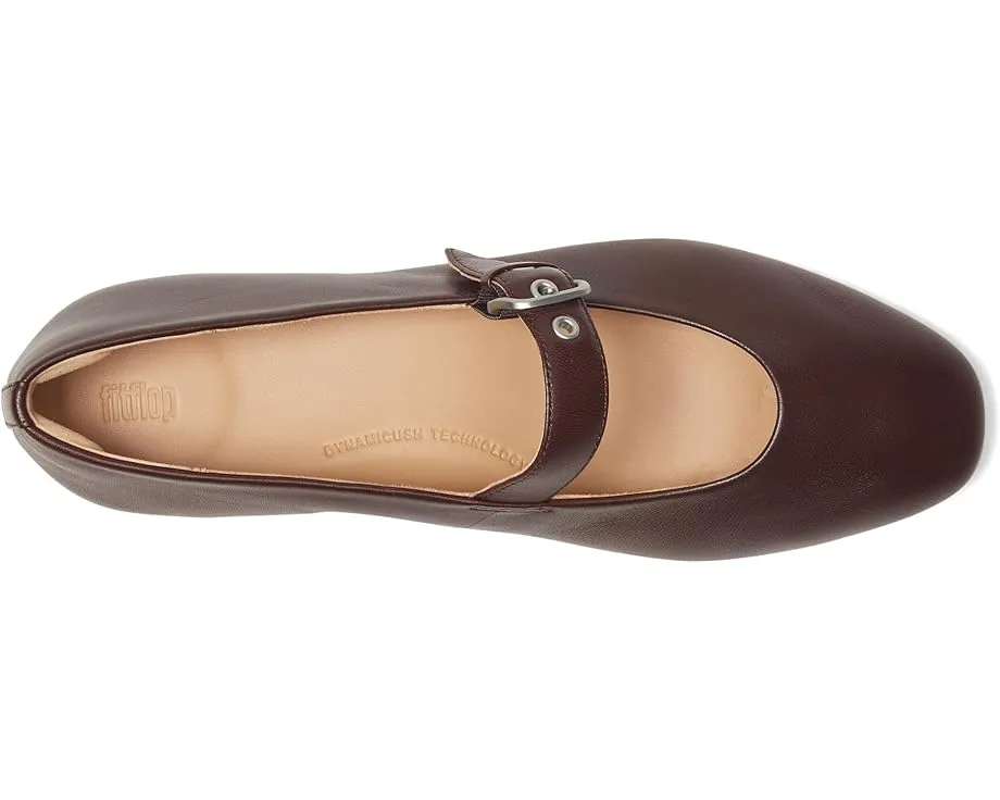 Туфли-марджи FitFlop Delicato из мягкой кожи наппа с пряжкой