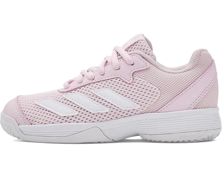 Adidas Courtflash Tennis детские кроссовки розовые с белым