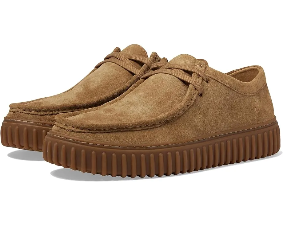 Кроссовки Clarks Torhill Lo из экологичной замши с амортизирующей стелькой