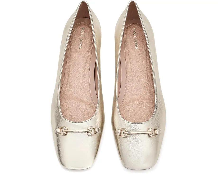 Cole Haan балетки Go-to Verley Horsebit из черной кожи