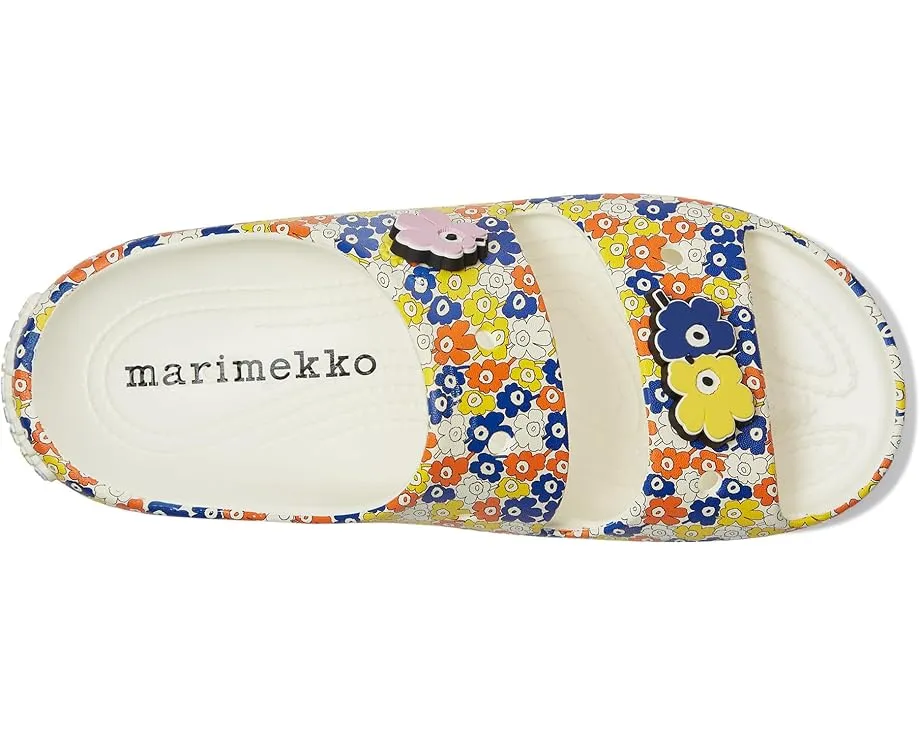 Сланцы Crocs в коллаборации с Marimekko и цветочным принтом Unikko