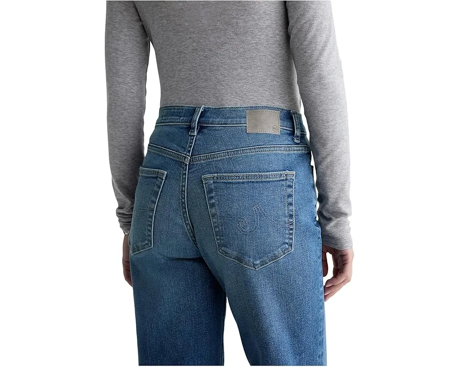 Джинсы Brinley Mid-Rise Straight с прямой средней посадкой в цвете Rewind от AG Jeans