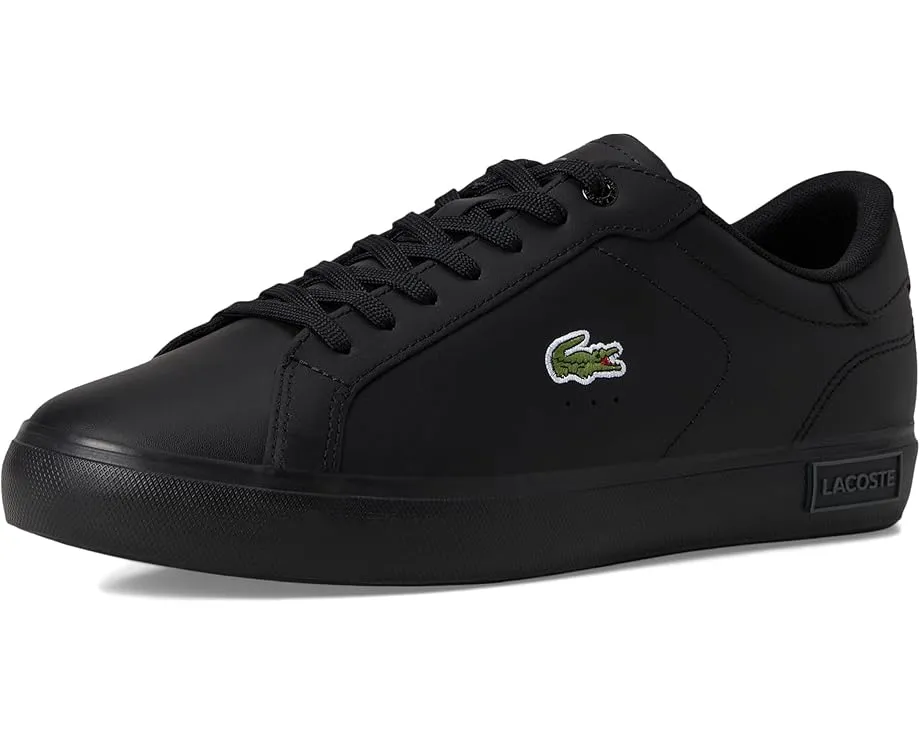 Кожаные кроссовки Lacoste Powercourt с контрастными элементами