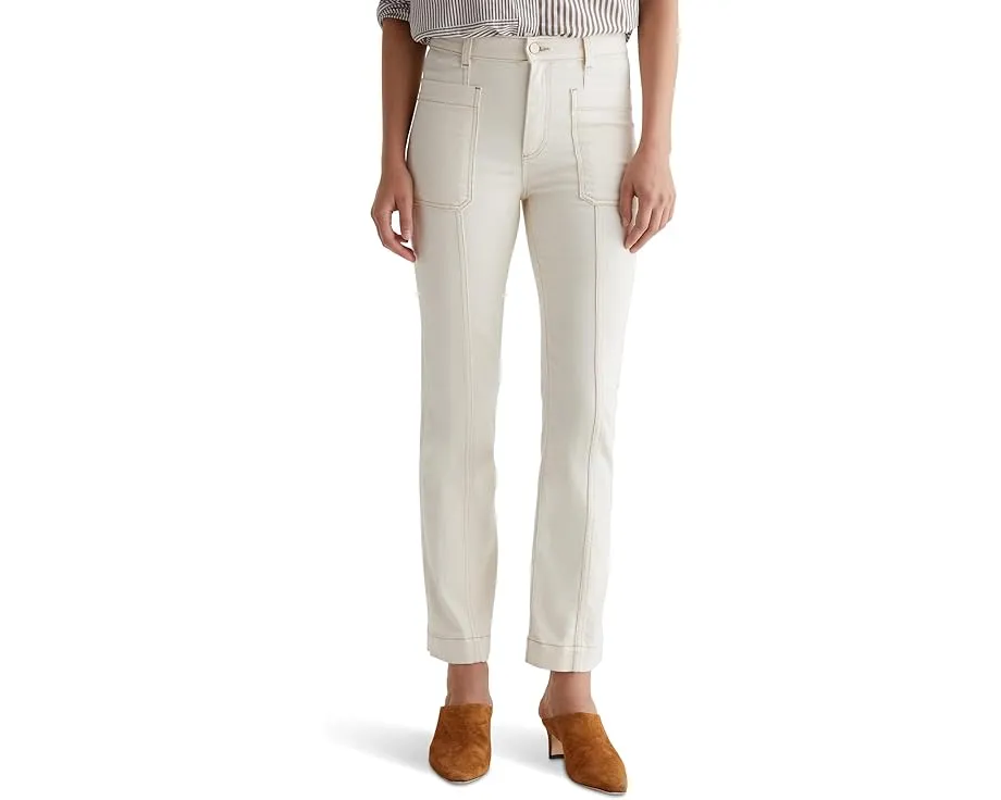 AG Jeans джинсы Lila Utility Mid-Rise Straight в цвете White Oat