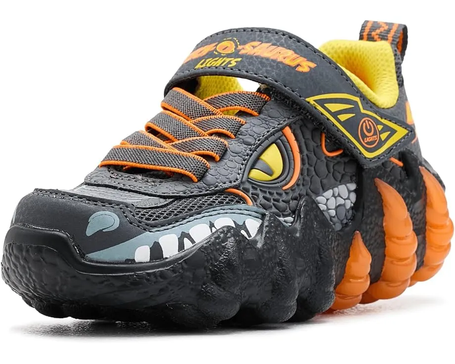 Детские светящиеся кроссовки Skechers Skech-O-Saurus Lights 2.0 с дизайном динозавра
