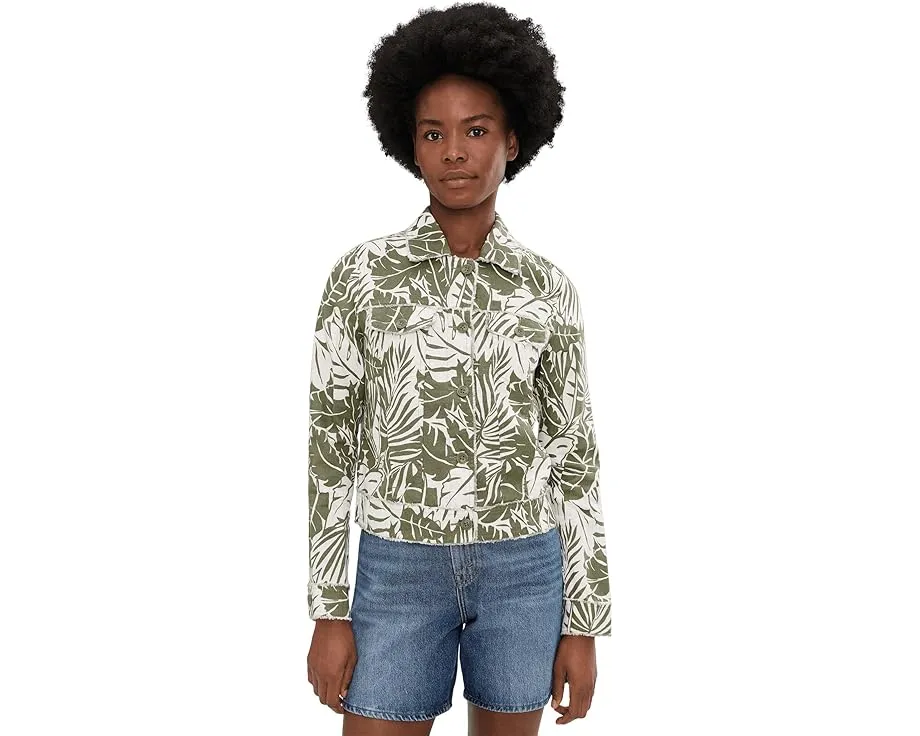 Куртка Tommy Bahama с цветочным принтом и необработанным краем из льна